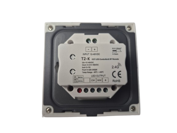 LED MAN, Пульт-панель,CCT , T2-K Белый 10A