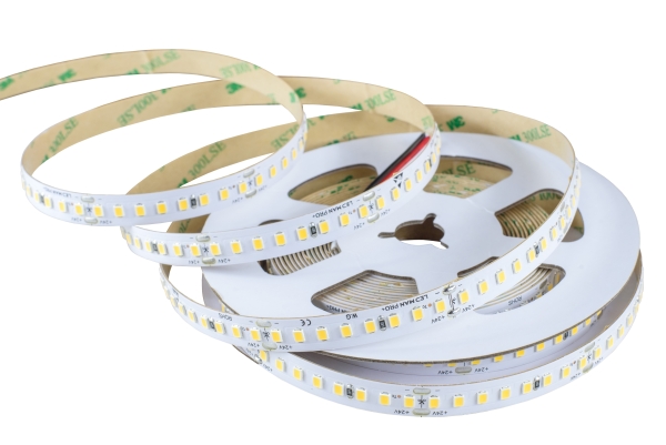 LED MAN, 2835 Лента св/д PRO+, 15вт/м, 160д/м, 24В, 2700K, 3М 9495, 3Oz, 10мм, (25м/кат)