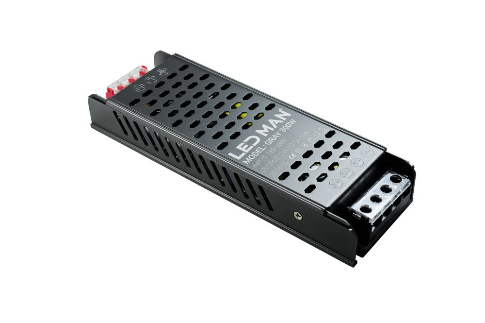 LED MAN, Блок питания, 300Вт 24В, GRAY (3 года Гарантия)