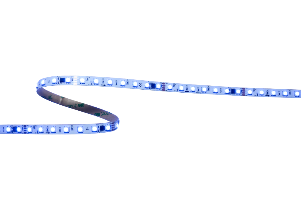 Светодиодная лента, многоцветная, RGB SPI, 14W, 70д/м