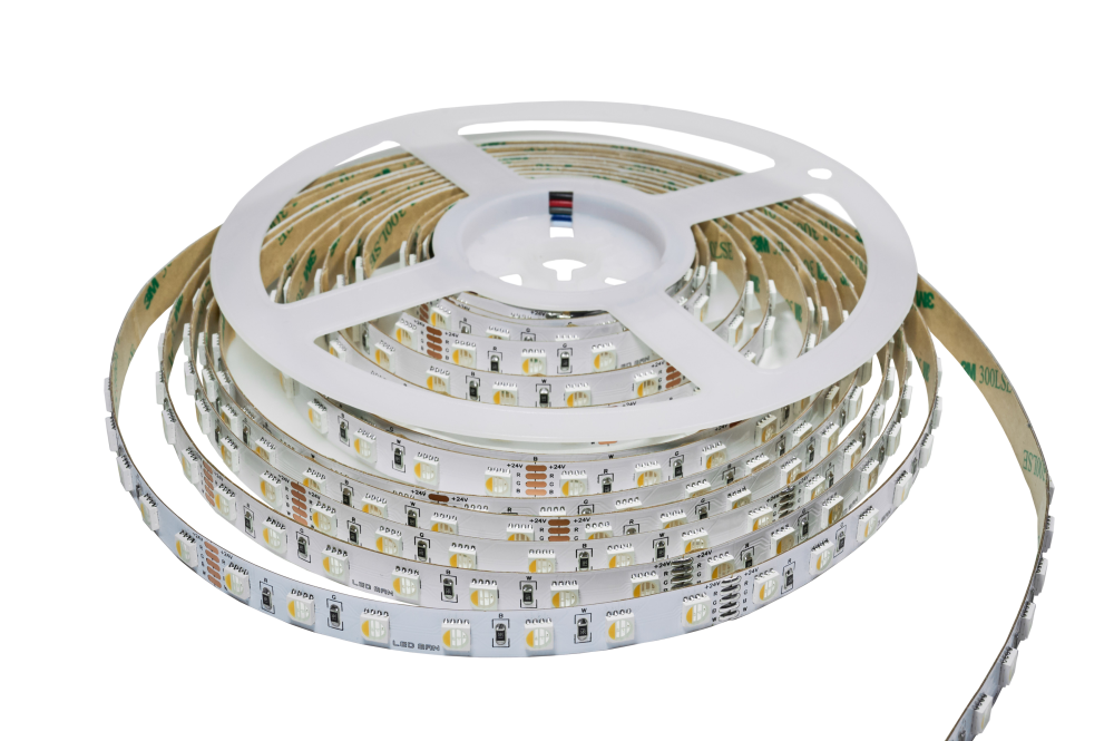 Светодиодная лента, многоцветная, RGBW, 15W, 70д/м, 6000K