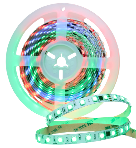 LED MAN, 5050 Лента св/д RGB SPI 14Вт 70д/м 24В (10мм)