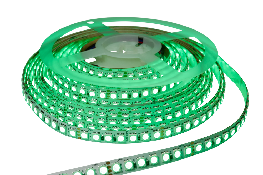 Светодиодная лента, многоцветная, RGB, 20W, 126д/м