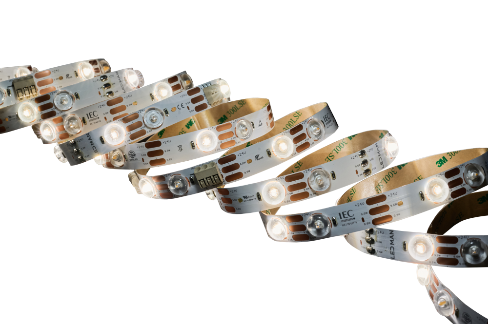 Светодиодная лента, одноцветная, LENS, 9,6*2=19,2W, 4800K