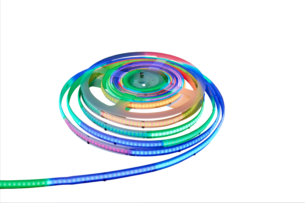 Светодиодная лента, многоцветная, COB RGB SPI, 12W
