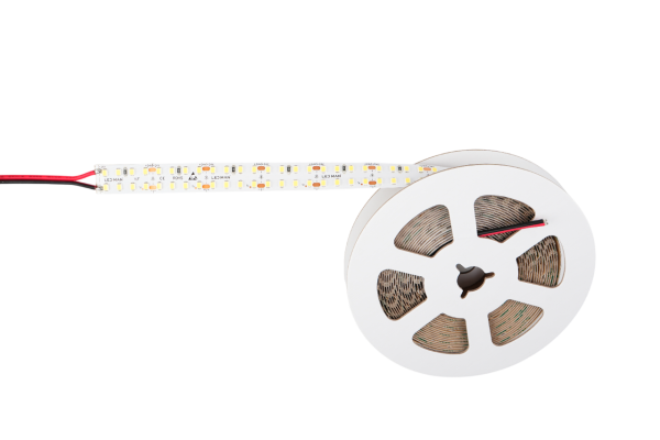 LED MAN, 2835 Лента св/д OPTIMAL, 26вт/м, 288д/м, 24В, 2700K, 3М 9495, 2Oz, 15мм, 5м/кат (двухрядная)