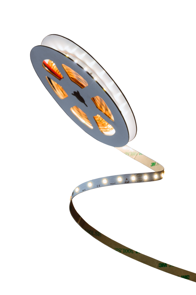 LED MAN, 2835 Лента св/д PRO+, 8вт/м, 80д/м, 24В, 4000K, 3М 9495, 3Oz, 8мм, 5м/кат