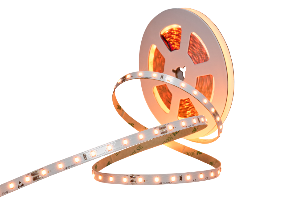 Лента PRO+, 8вт/м, 80д/м, 24В, 1900K, 5м/кат