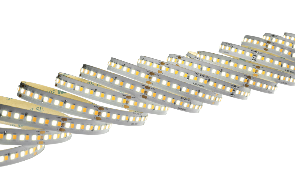 Светодиодная лента, одноцветная, CCT, 18W, 70д/м, 1800-6000K