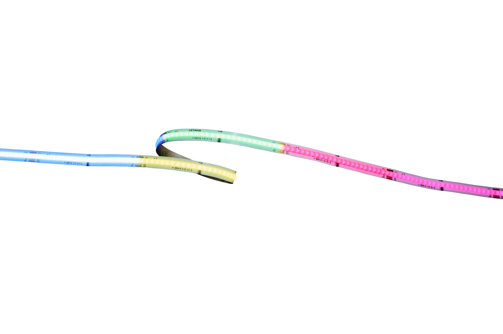 Светодиодная лента, многоцветная, COB RGB SPI, 12W