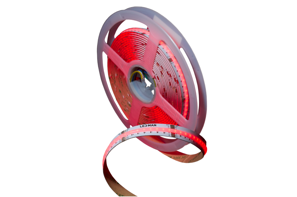 Светодиодная лента, многоцветная, COB RGB+CCT, 18W