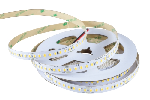 LED MAN, 2835 Лента св/д PRO+, 12вт/м, 128д/м, 24В, 6000K, 3М 9495, 3Oz, 8мм, 50м/кат