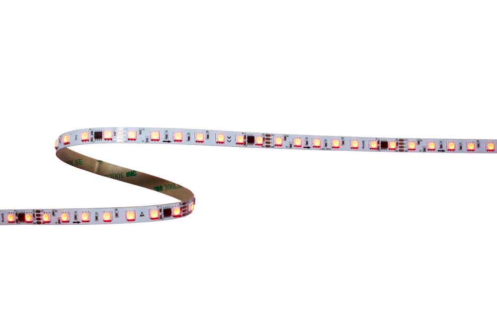 Светодиодная лента, многоцветная, RGB SPI, 14W, 70д/м