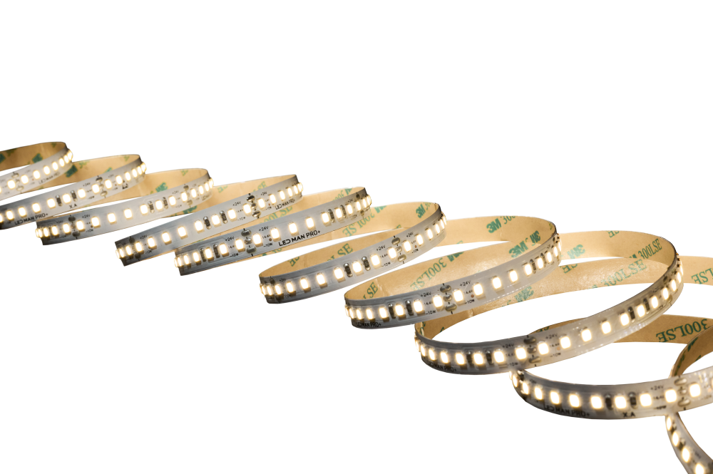 Лента  PRO+ POWER OPTIONAL, 19.6(10+14.4)вт/м, 160д/м, 24В, 2700K, 5м/кат