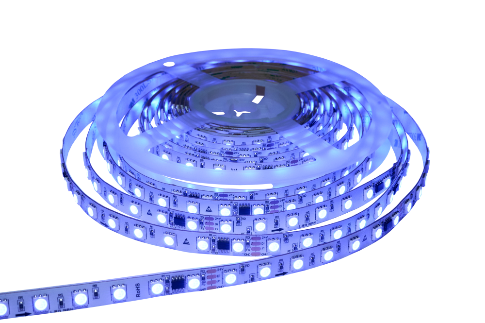 Светодиодная лента, многоцветная, RGB SPI, 14W, 70д/м
