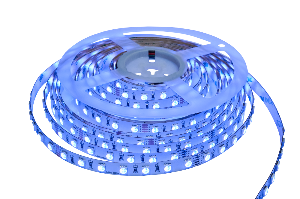 Светодиодная лента, многоцветная, RGBW, 15W, 70д/м, 4000K