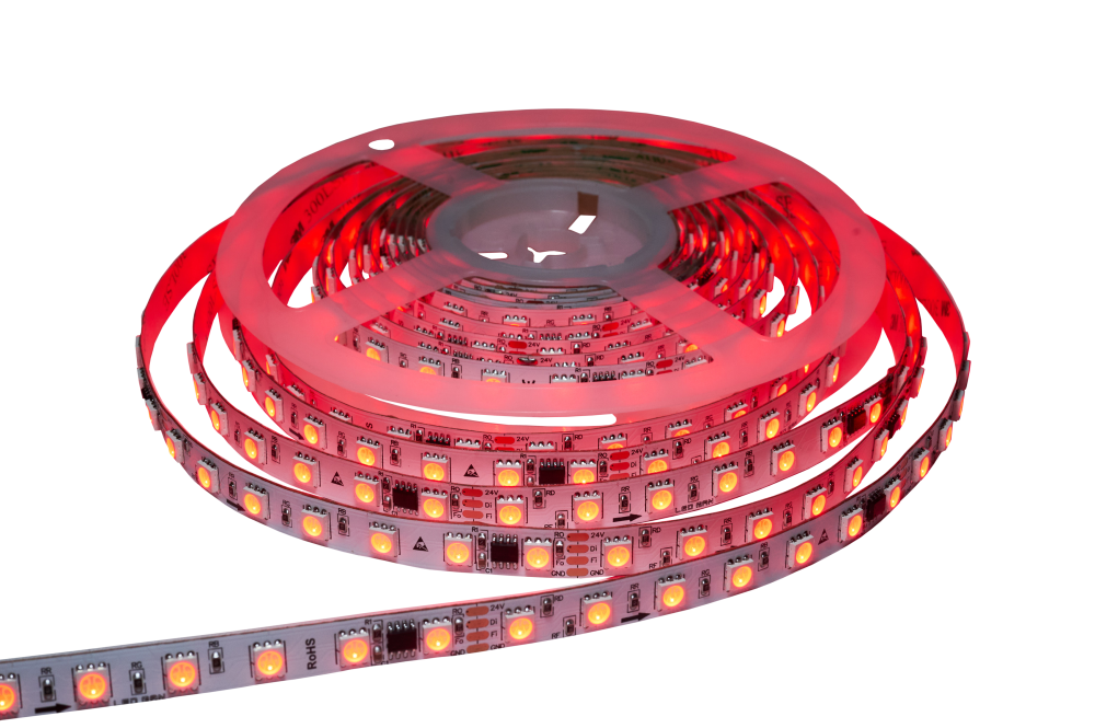 Светодиодная лента, многоцветная, RGB SPI, 14W, 70д/м