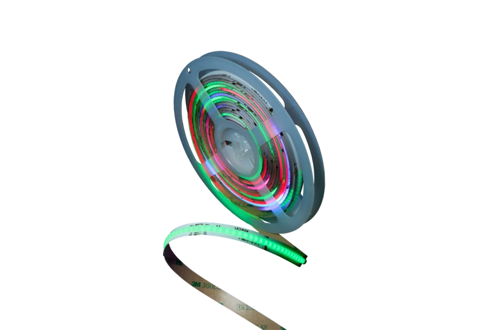 LED MAN, Лента св/д COB RGB SPI 12Вт 720д/м 24В (10мм)