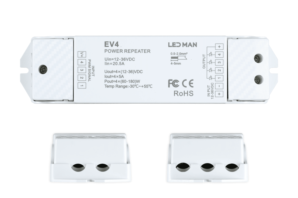 LED MAN, SKY Усилитель EV4, 20,5A 4-х канальный 4*5A
