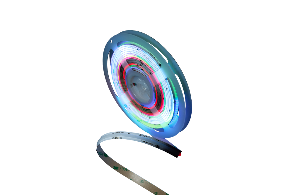 Светодиодная лента, многоцветная, COB RGB SPI, 12W
