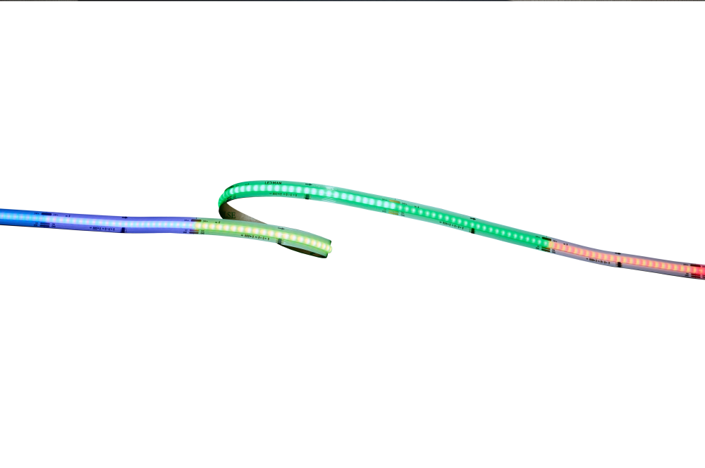 Светодиодная лента, многоцветная, COB RGB SPI, 12W