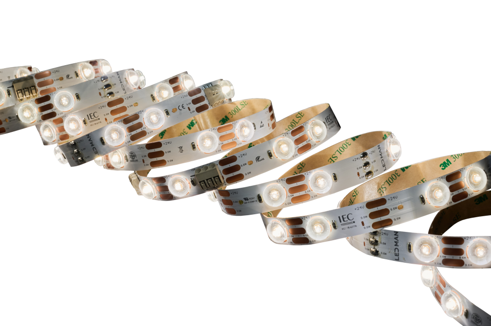 Светодиодная лента, одноцветная, LENS, 9,6*2=19,2W, 4800K
