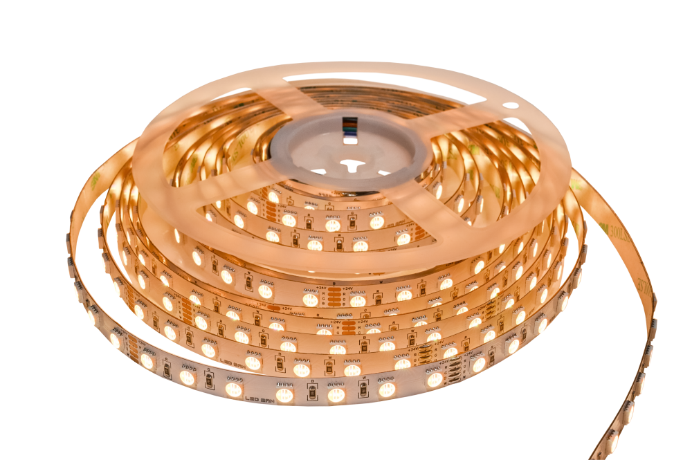 Светодиодная лента, многоцветная, RGBW, 15W, 70д/м, 4000K