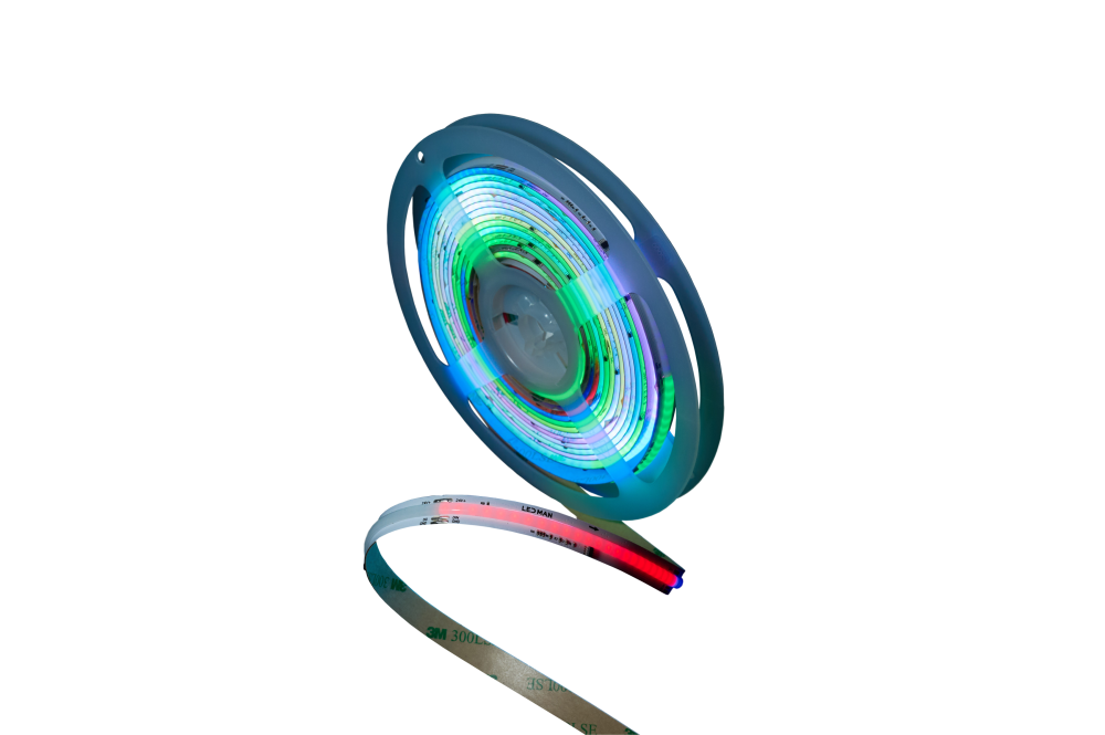 Светодиодная лента, многоцветная, COB RGB SPI, 12W