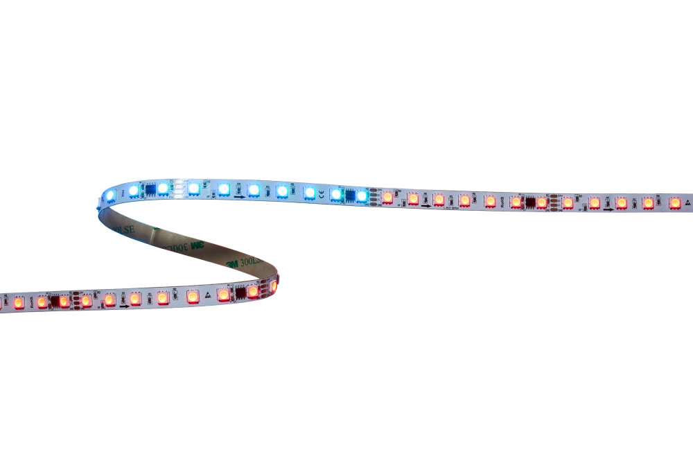 Светодиодная лента, многоцветная, RGB SPI, 14W, 70д/м