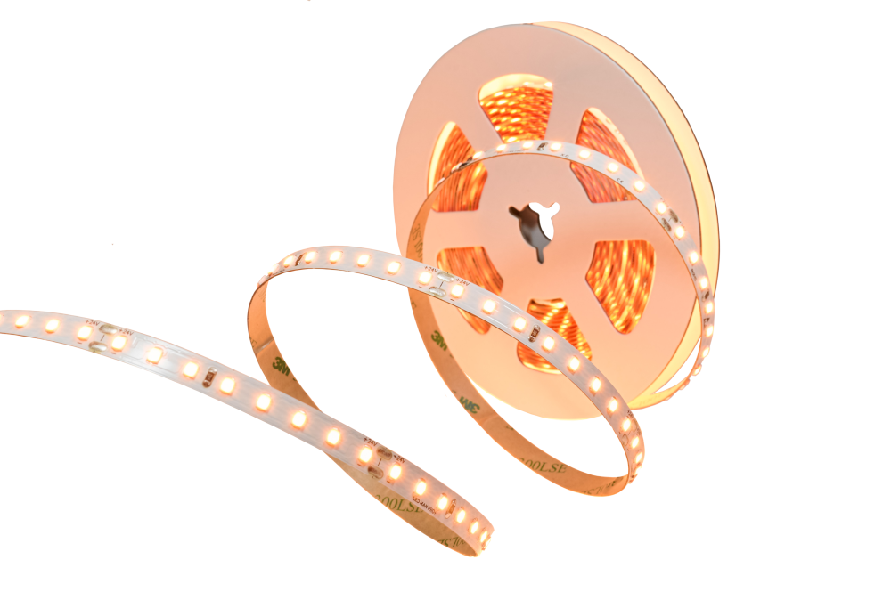 LED MAN, 2835 Лента св/д PRO+, 10вт/м, 112д/м, 24В, 1900K, 3М 9495, 3Oz, 8мм, 5м/кат