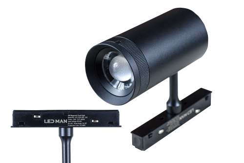 LED MAN, MAGNETIC Tunable focus Light, 12W, 4000K, D=55mm*L118mm, Черный